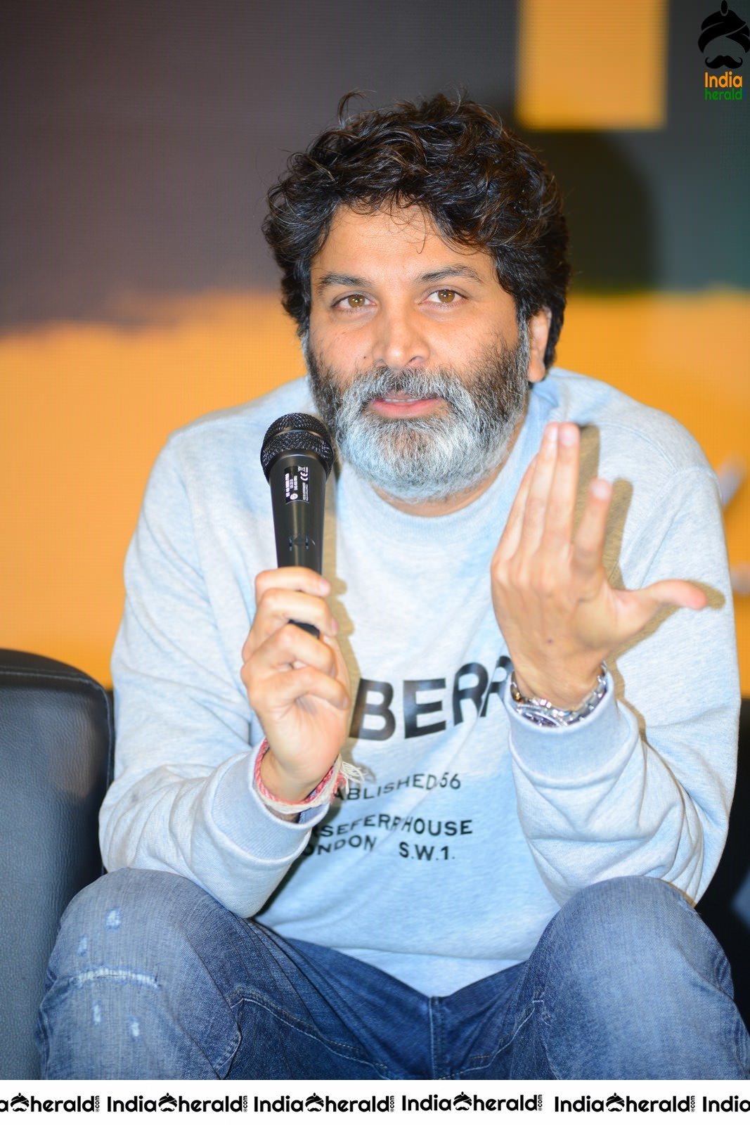 Director Trivikram Srinivas Latest Photos from AV Success meet Set 1