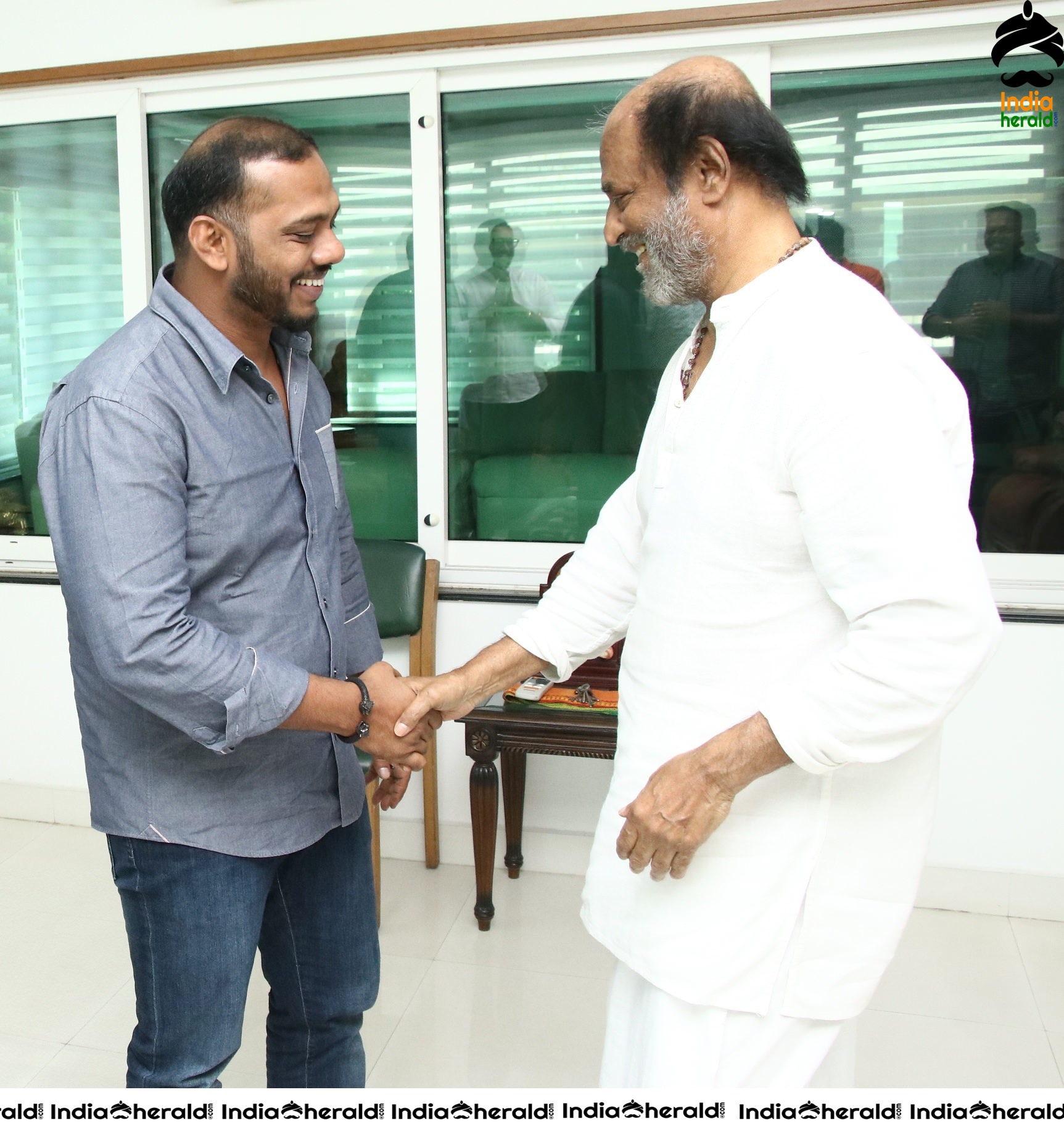 Malaysian Movie Distributor DMY creations Chairman Dato Mohmed Yosuf met Rajinikanth