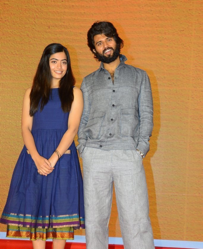 Vijay Deverakonda And Rashmika Mandanna at Dear Comrade Trailer Lauch