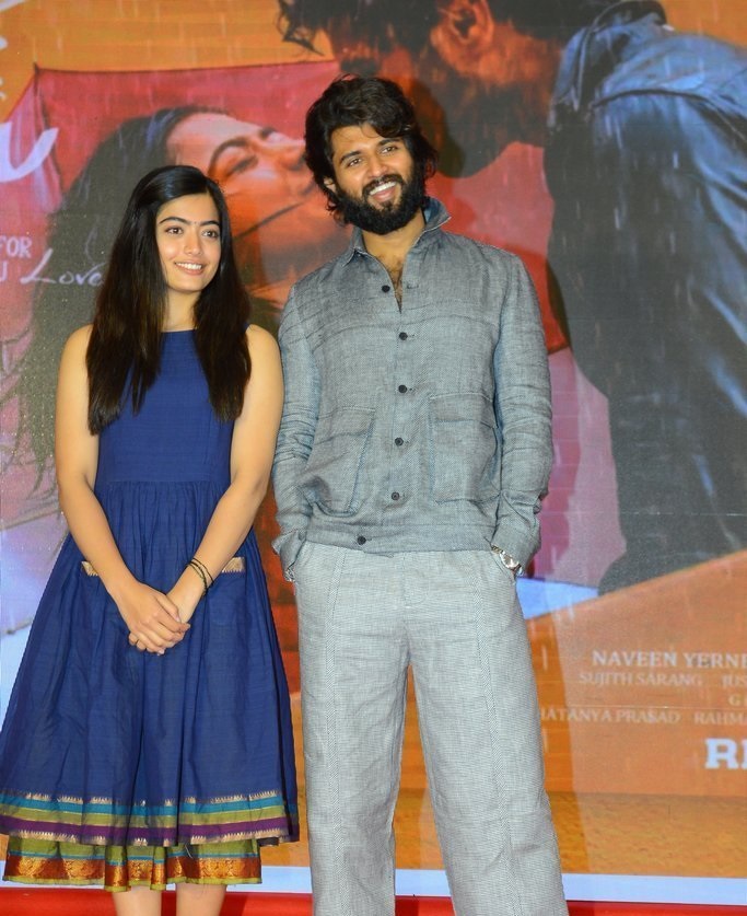 Vijay Deverakonda And Rashmika Mandanna at Dear Comrade Trailer Lauch