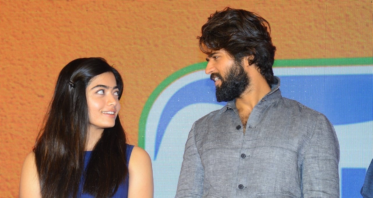 Vijay Deverakonda And Rashmika Mandanna at Dear Comrade Trailer Lauch