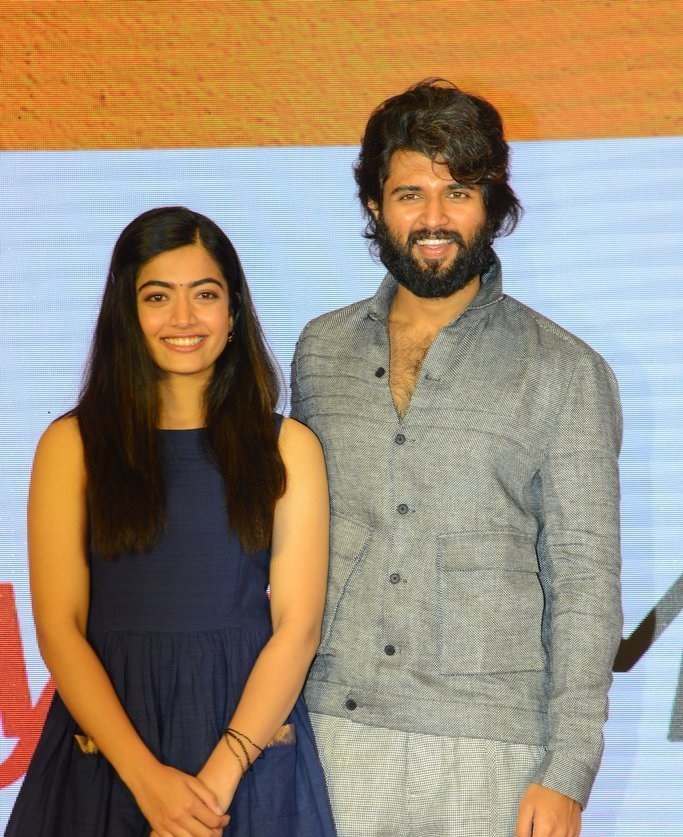 Vijay Deverakonda And Rashmika Mandanna at Dear Comrade Trailer Lauch