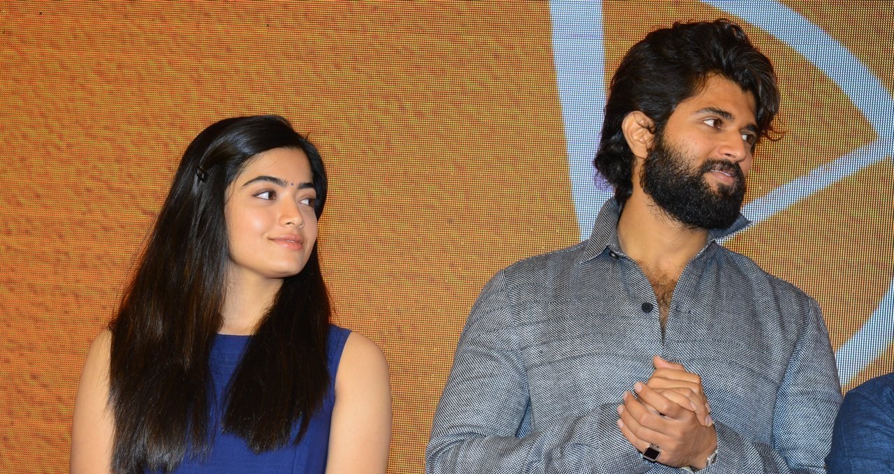 Vijay Deverakonda And Rashmika Mandanna at Dear Comrade Trailer Lauch