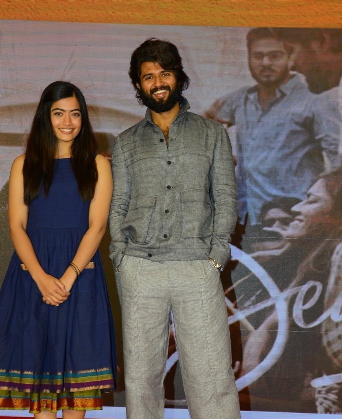 Vijay Deverakonda And Rashmika Mandanna at Dear Comrade Trailer Lauch