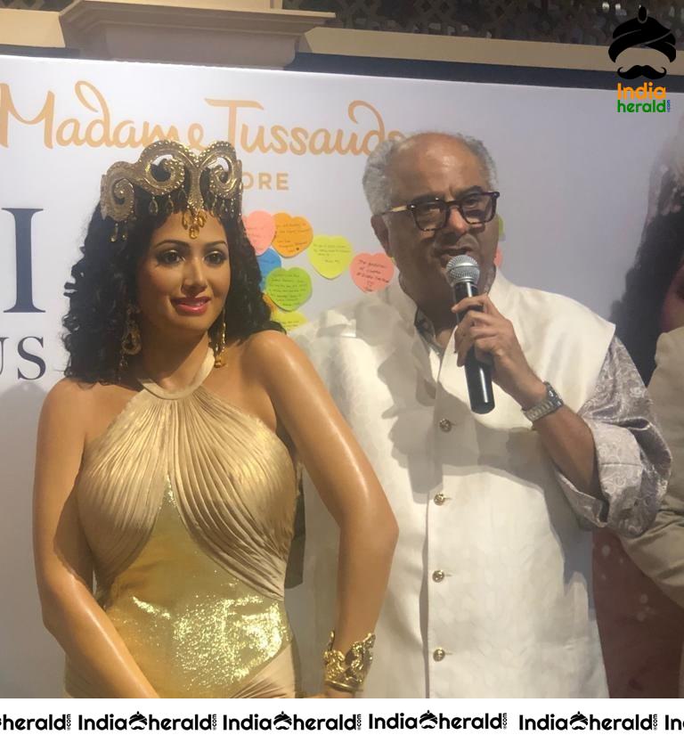 Actress Sridevi Wax Statue Unveiled At Madame Tussauds Singapore