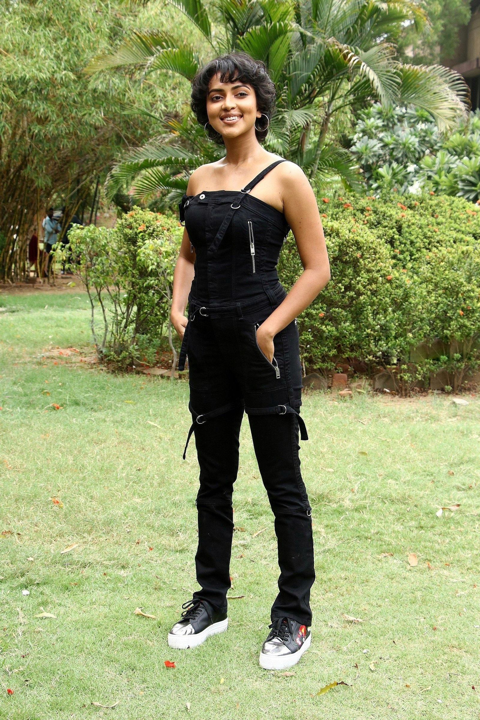 Amala Paul Teases Our Mood In A Black Sleeveless Dress Set 2