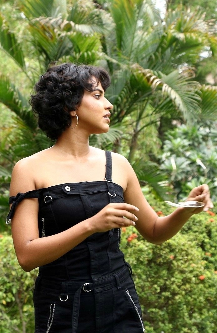 Amala Paul Teases Our Mood In A Black Sleeveless Dress Set 2