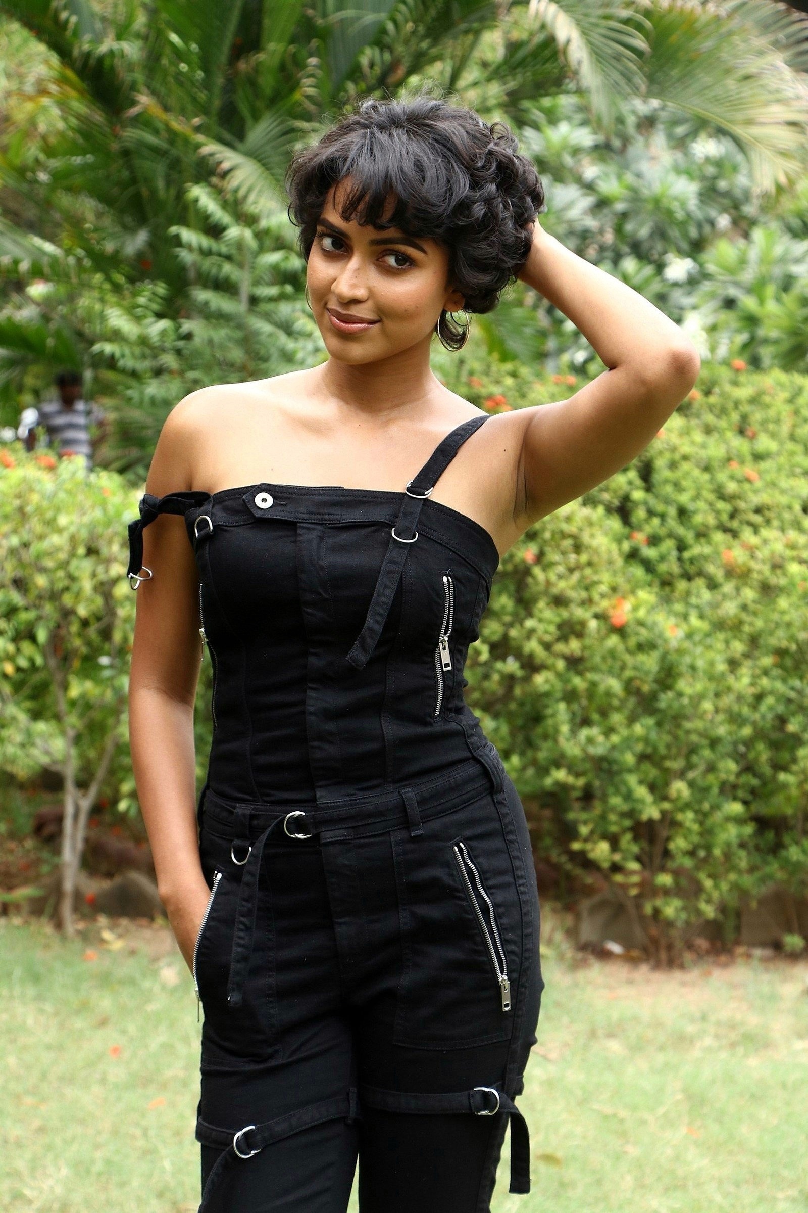 Amala Paul Teases Our Mood In A Black Sleeveless Dress Set 2