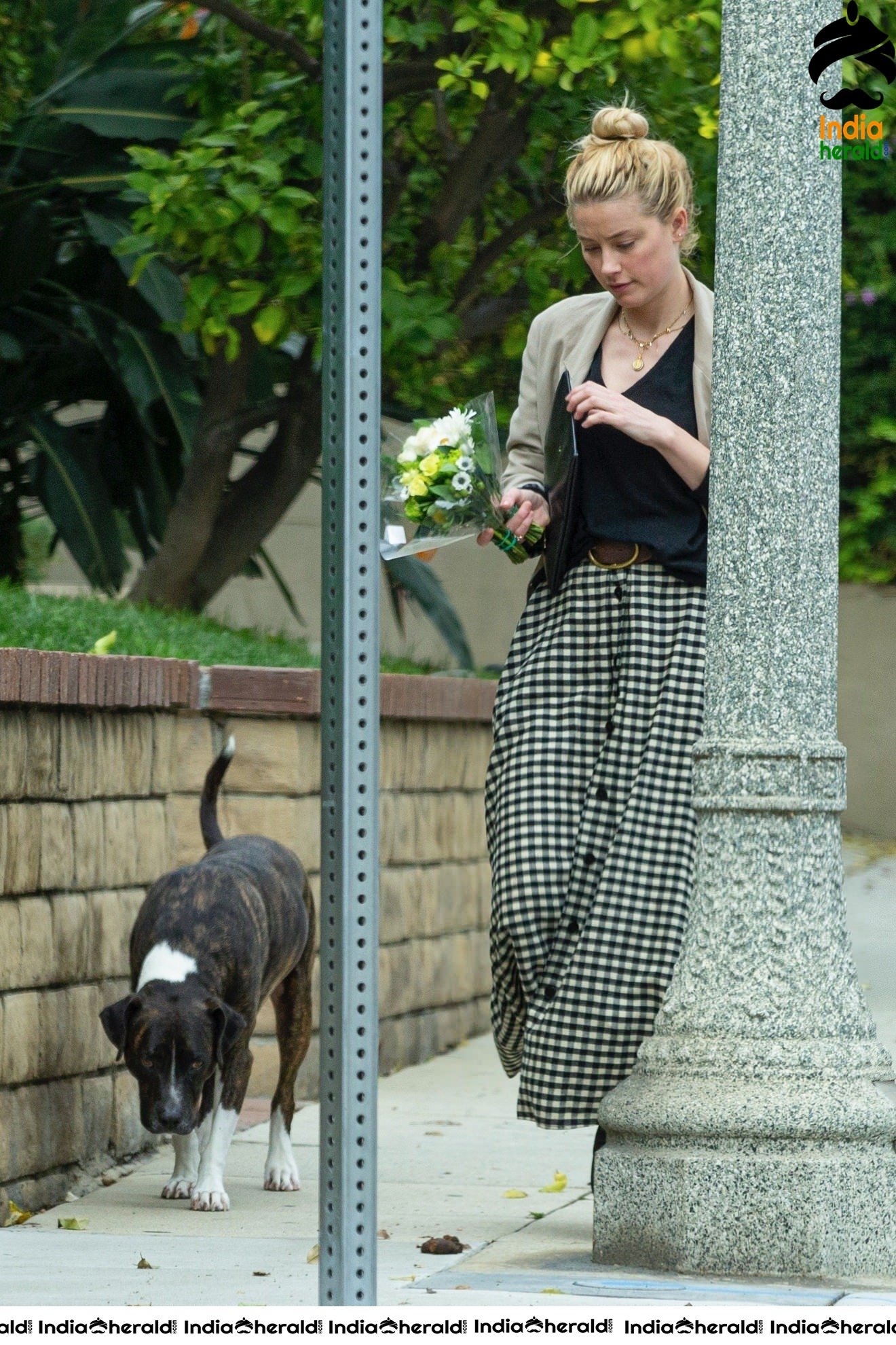 Amber Heard caught by Paprazzi while out for grocery shopping in Los Feliz