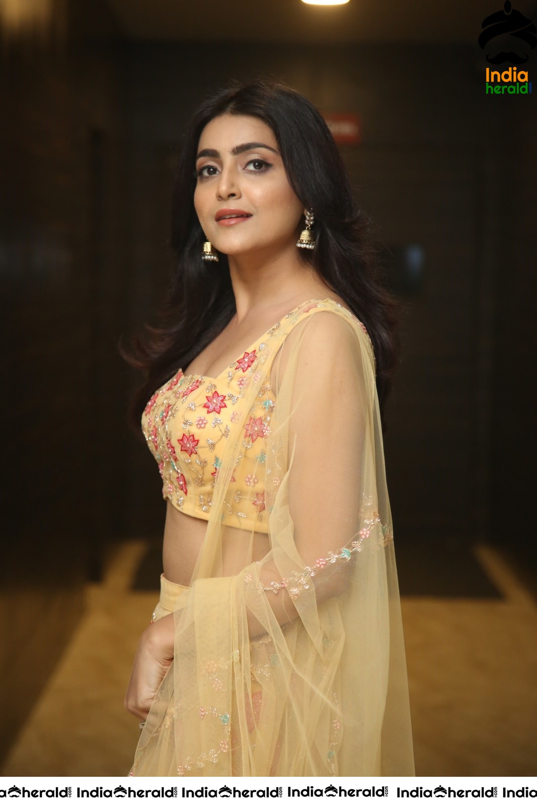 Avantika Mishra Shows her Teasing Hot Waistline in Choli Set 1