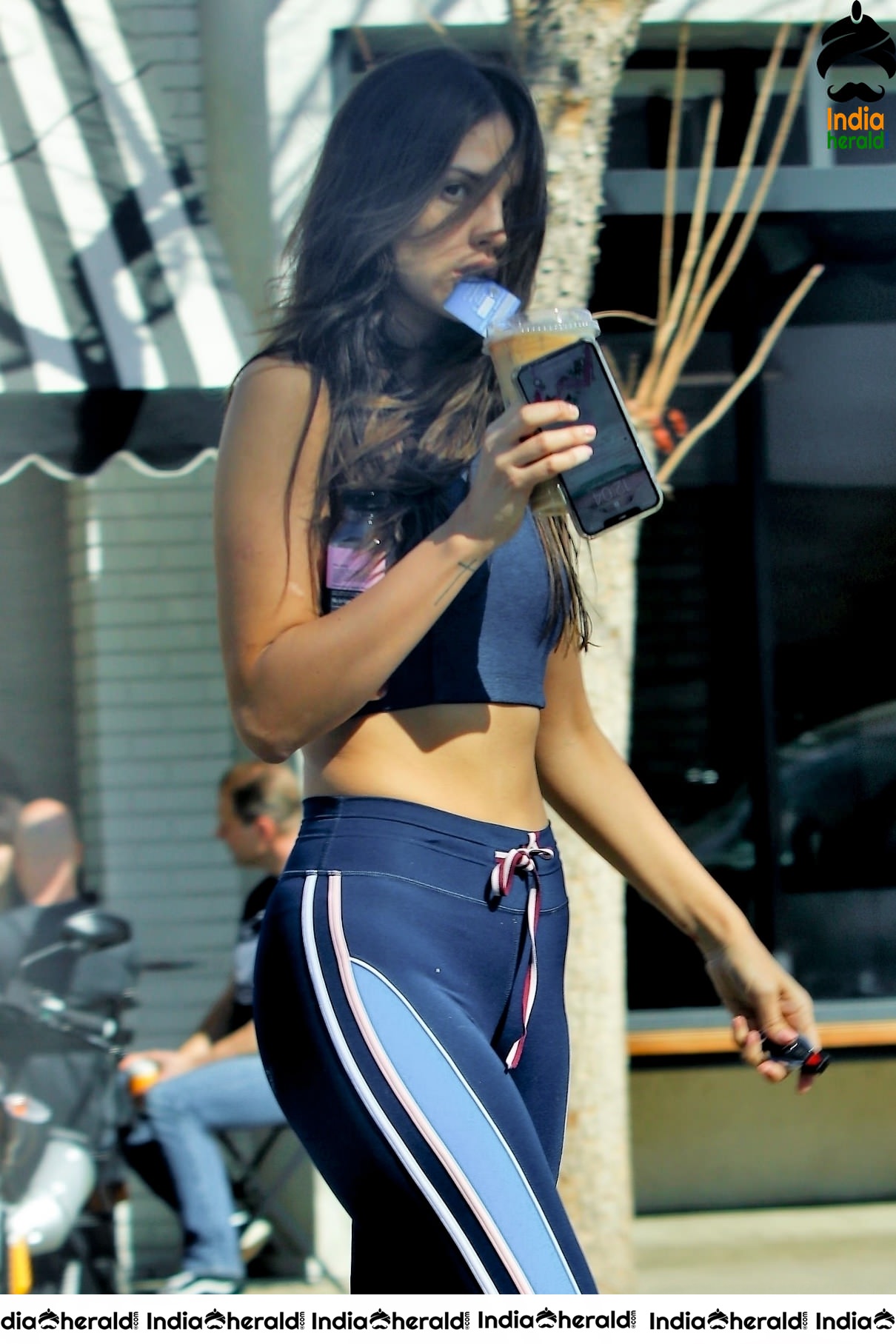 Eiza Gonzalez Sexy in Pilates Dress and seen out in Los Angeles