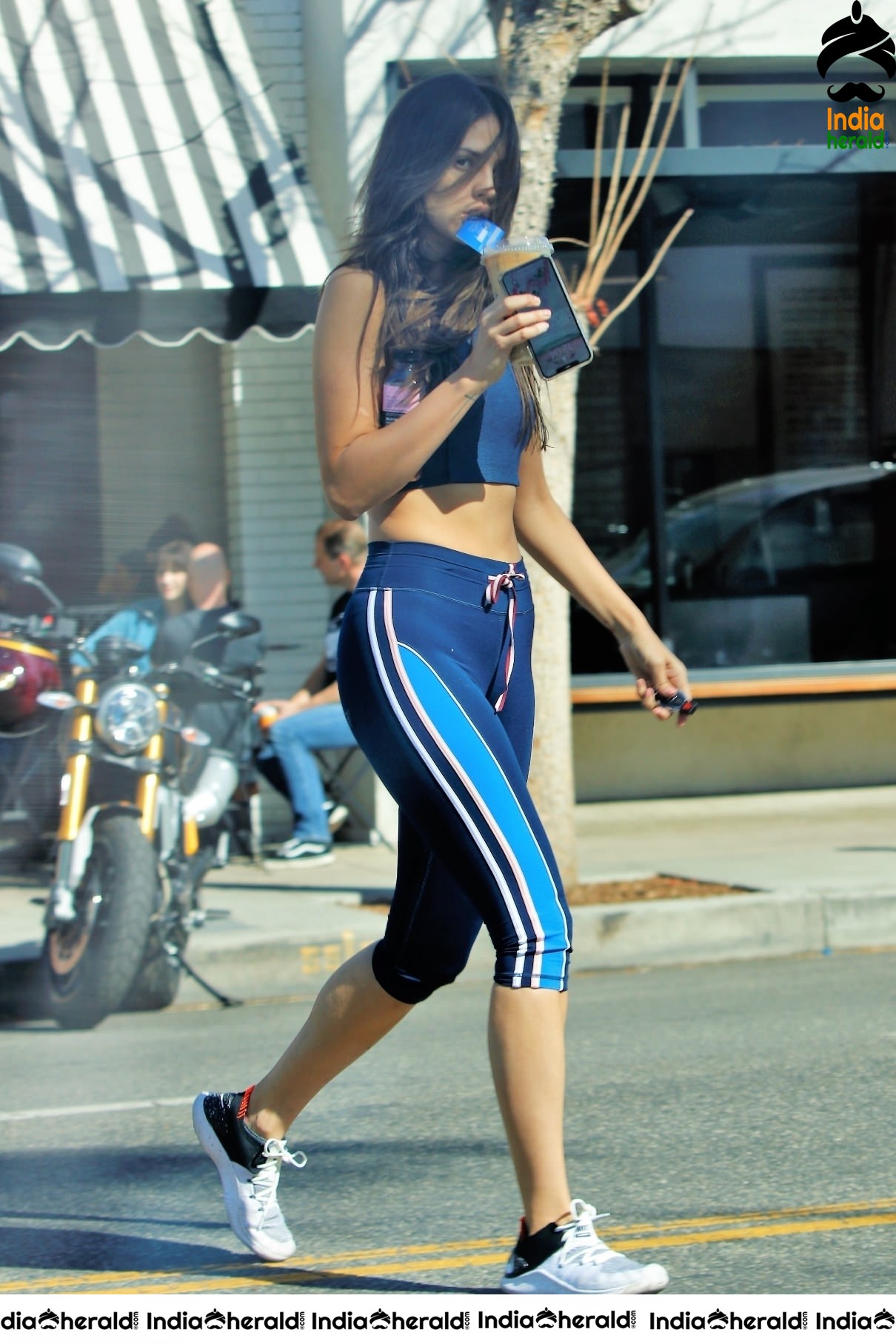 Eiza Gonzalez Sexy in Pilates Dress and seen out in Los Angeles