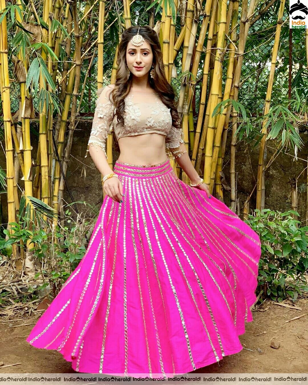 Hiba Nawab Shows Her Sexy Waistline In latest Clicks Set 2