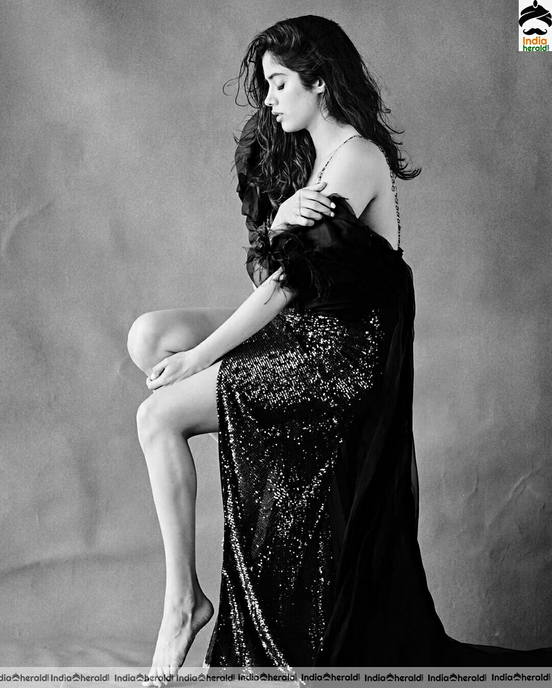 Janhvi Kapoor Cute And Hot Black And White Stills