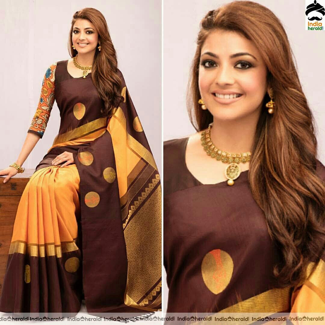 We are So Jealous of Kajal Aggarwal's Latest Saree Style! • Keep Me Stylish