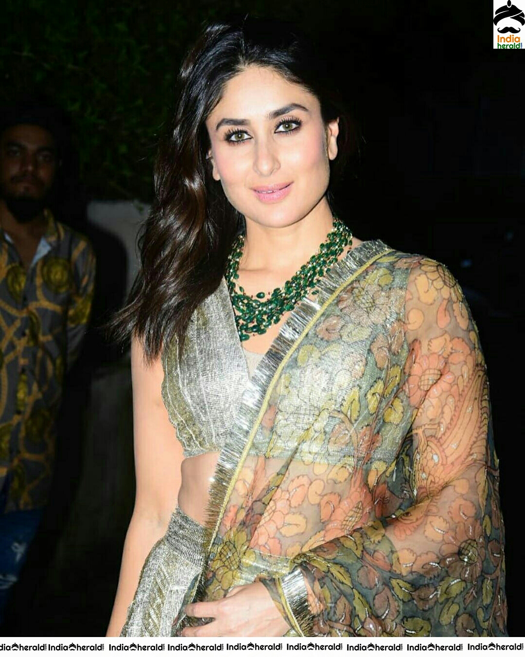 Kareena Kapoor Seducing In Transparent Saree Alike Dress