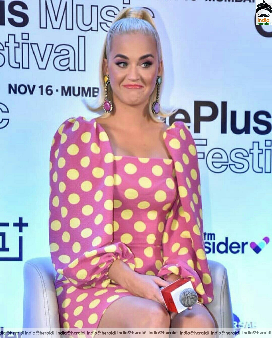 Katy Perry Hot Pink Dress Stills