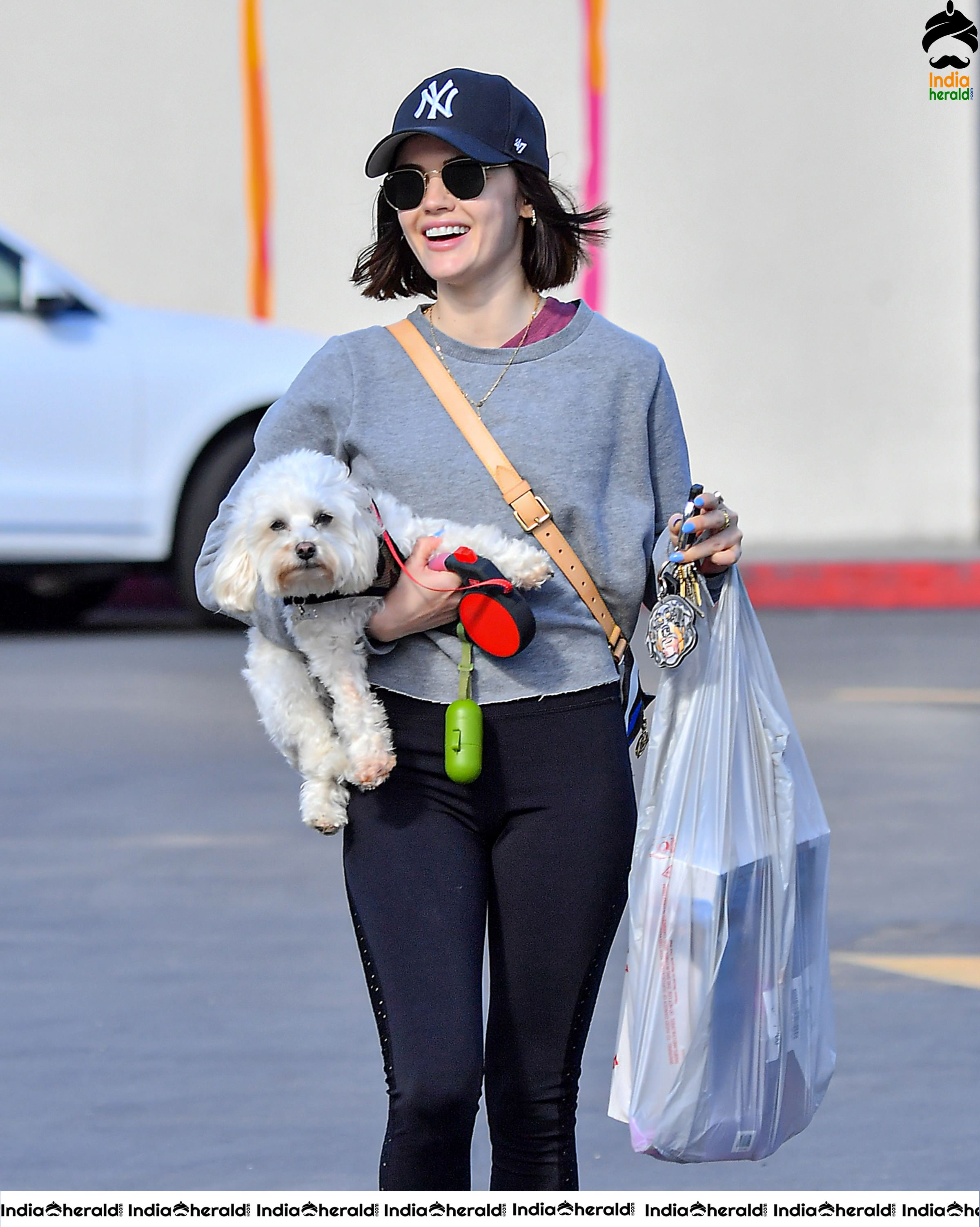 Lucy Hale caught by Paparazzi out in Studio City