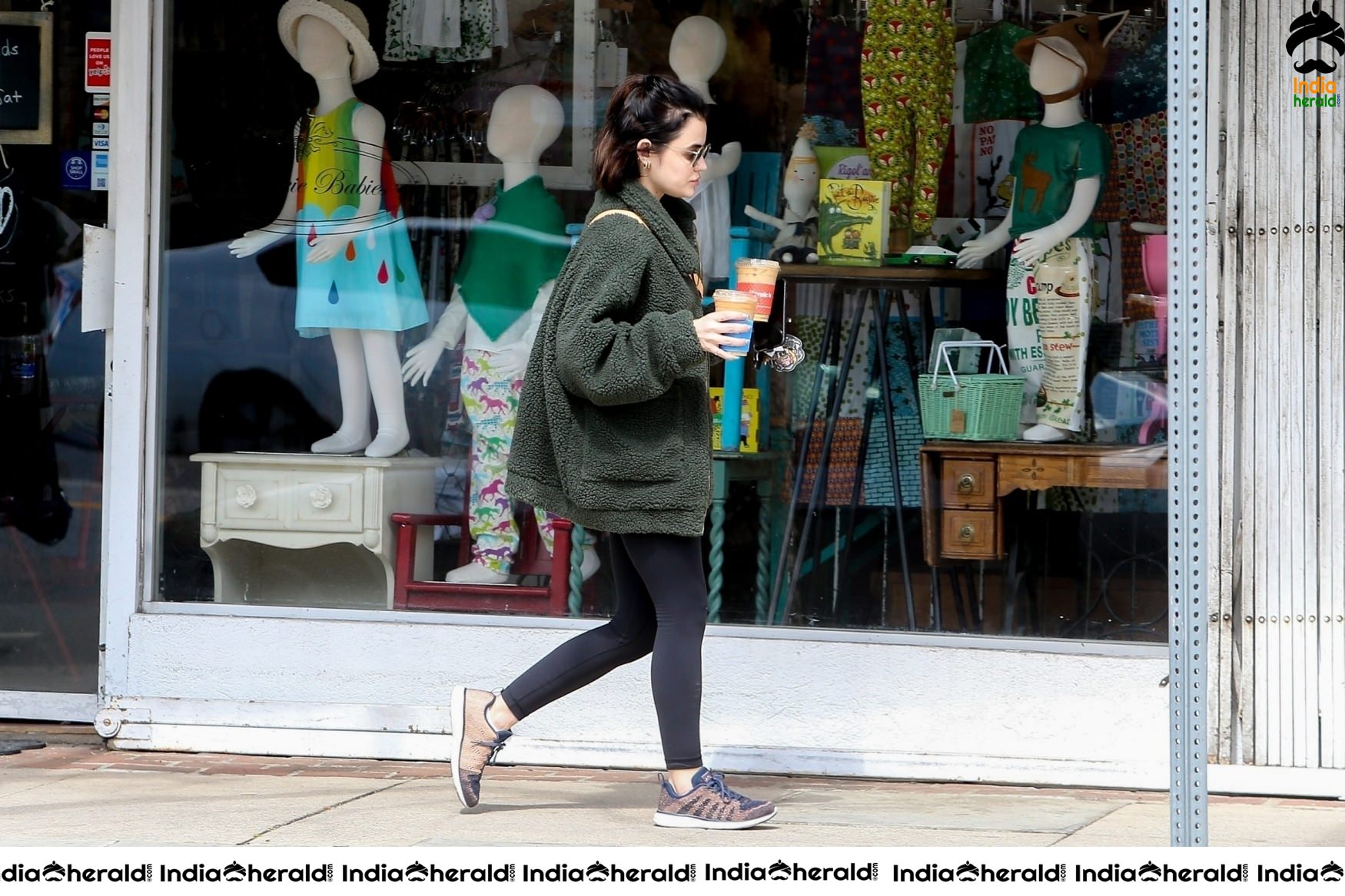 Lucy Hale looking Hot and Cute as she was seen outside Alfreds in Studio City