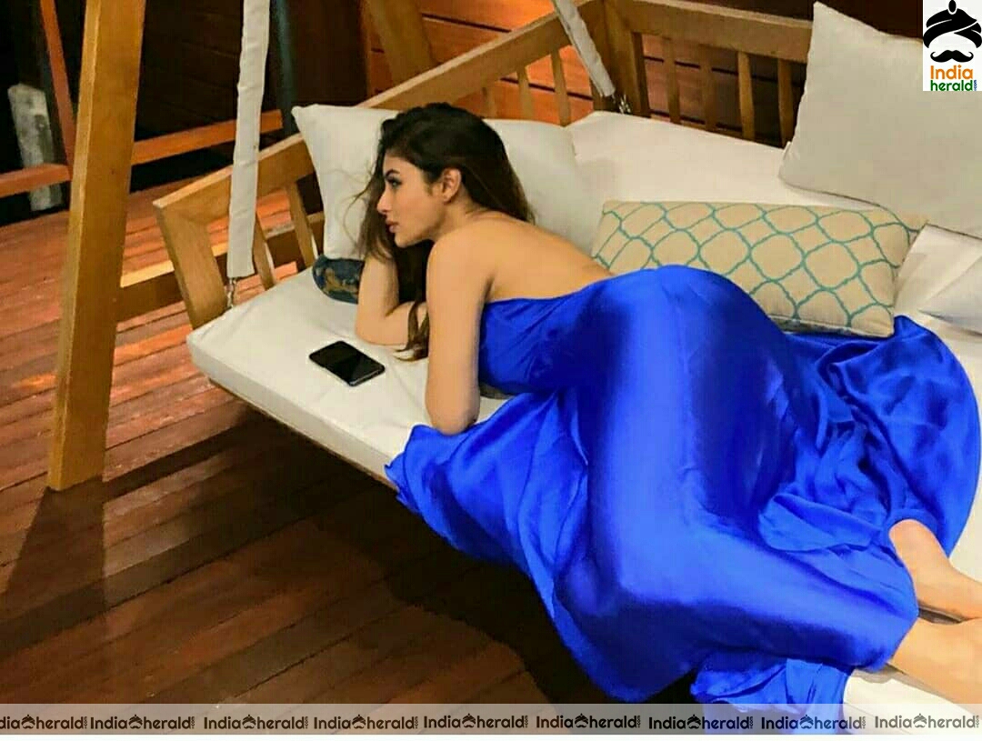 Mouni Roy Hot In Bed Photos