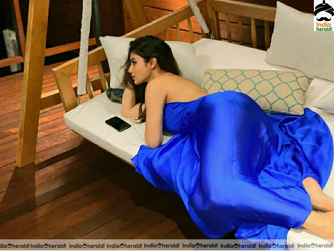 Mouni Roy Hot In Bed Photos