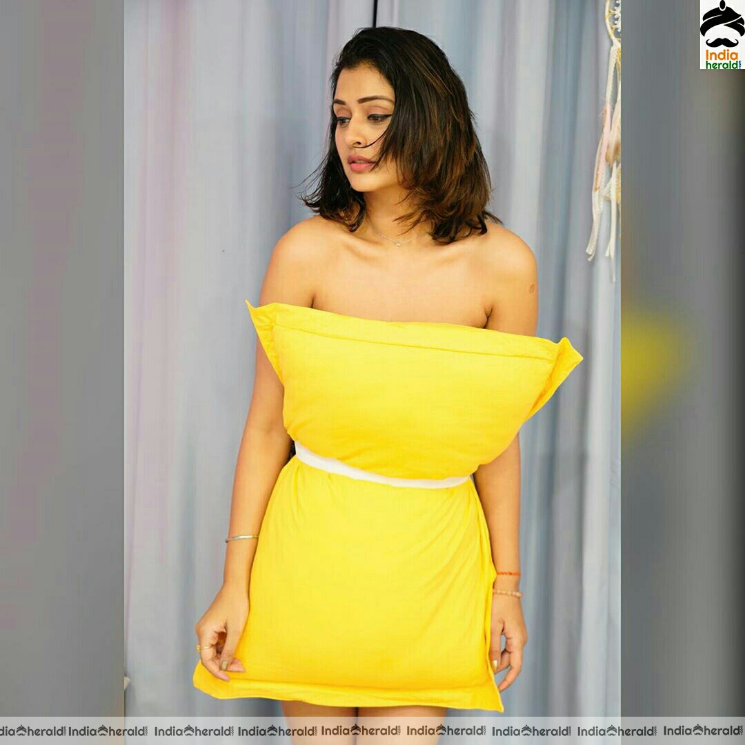 Payal Rajput hides her hotness with a pillow in these latest hot photos