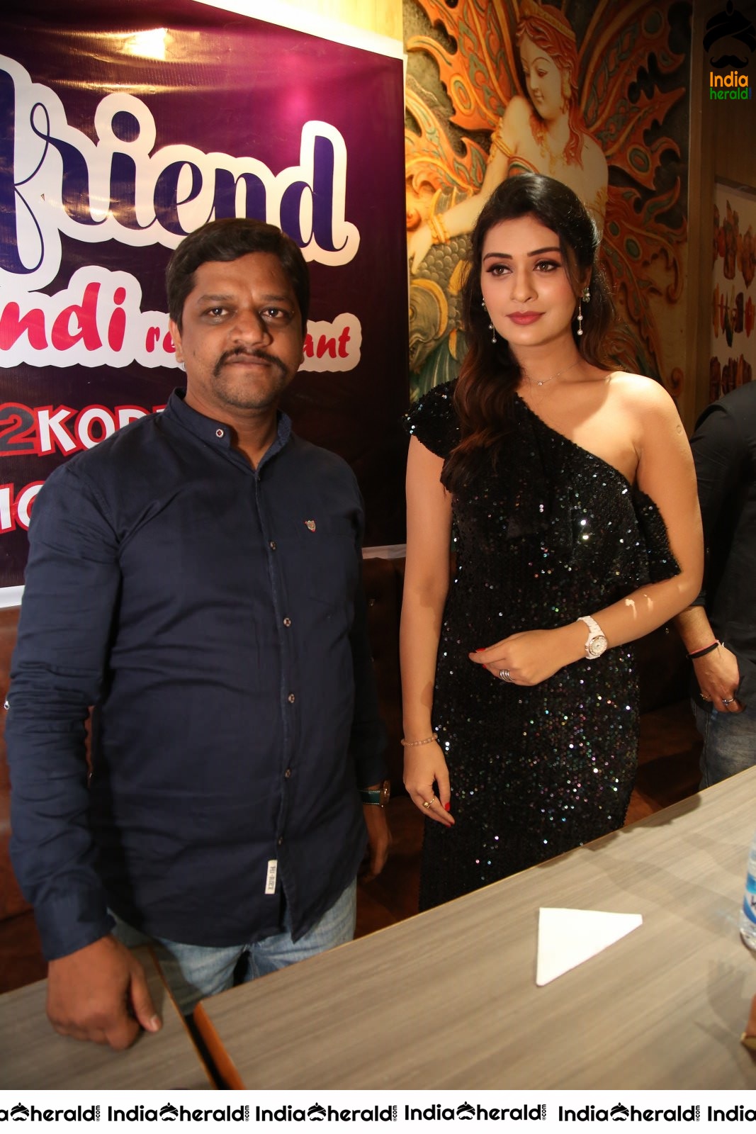 Payal Rajput takes Selfie with Fans during Restaurant Launch