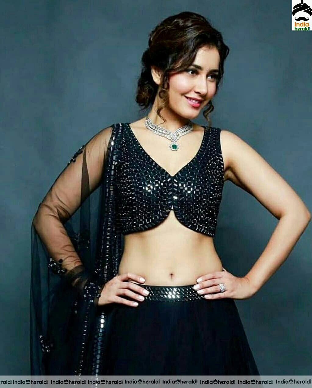 Raashi khanna too hot to handle in these photos where she exposes her milky assets