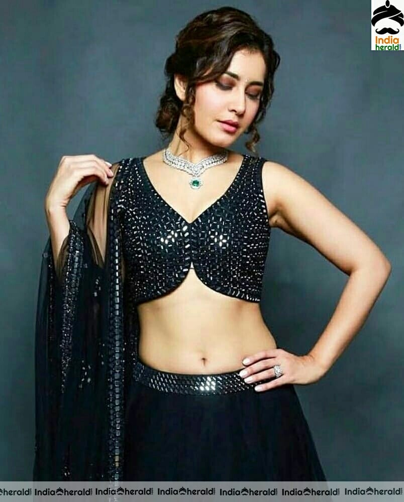 Raashi khanna too hot to handle in these photos where she exposes her milky assets