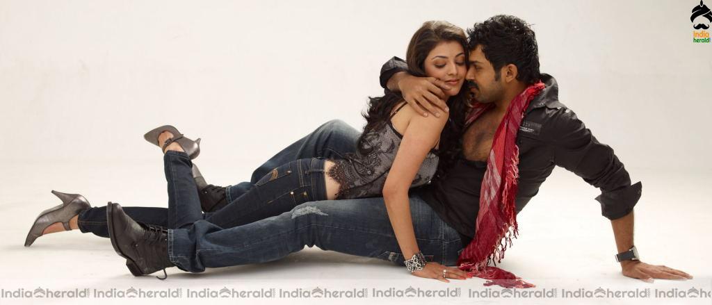 Rare Hot Photoshoot Clicks of Kajal Aggarwal with Karthi Set 2