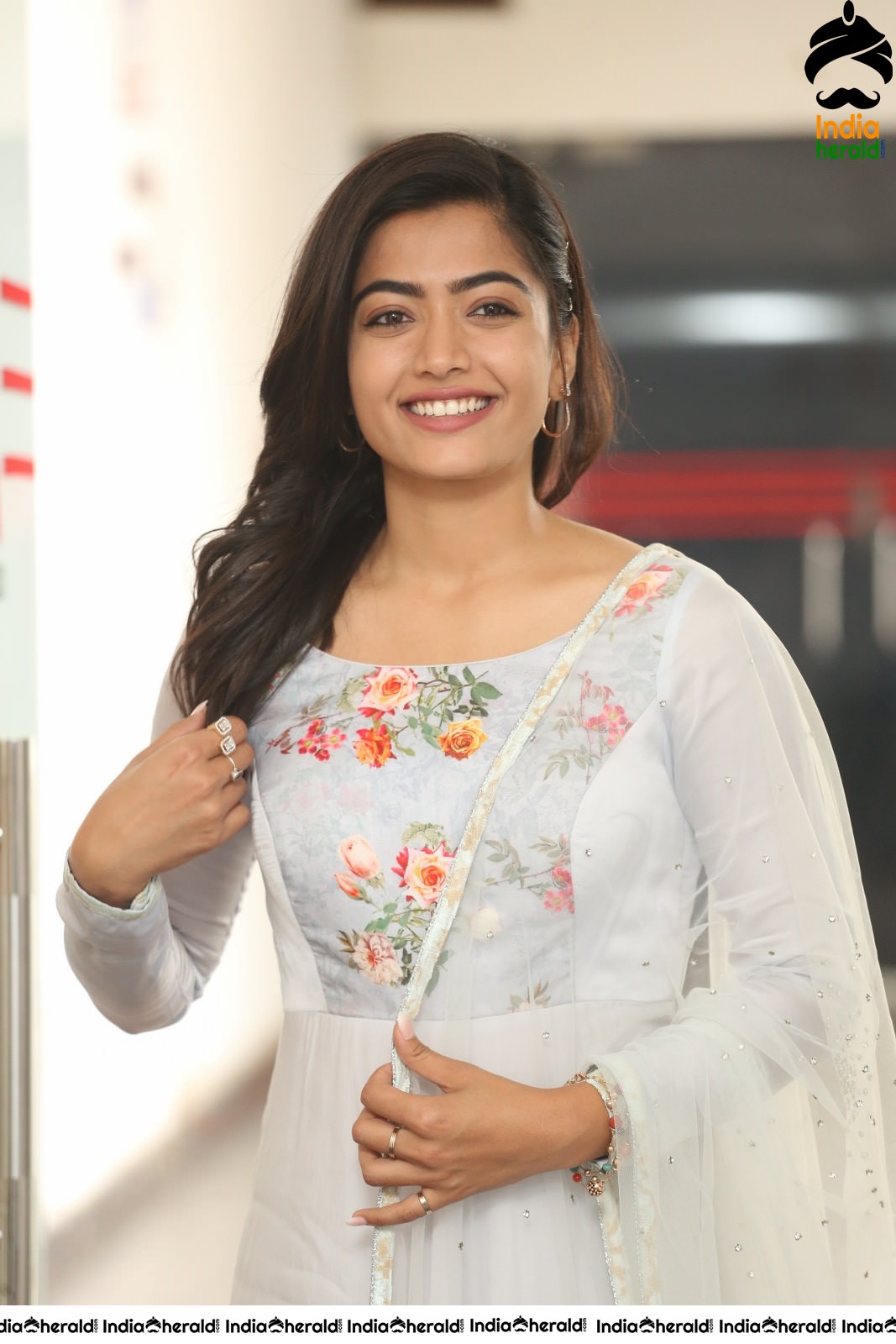 Rashmika Mandanna Looking Angelic in White Set 2