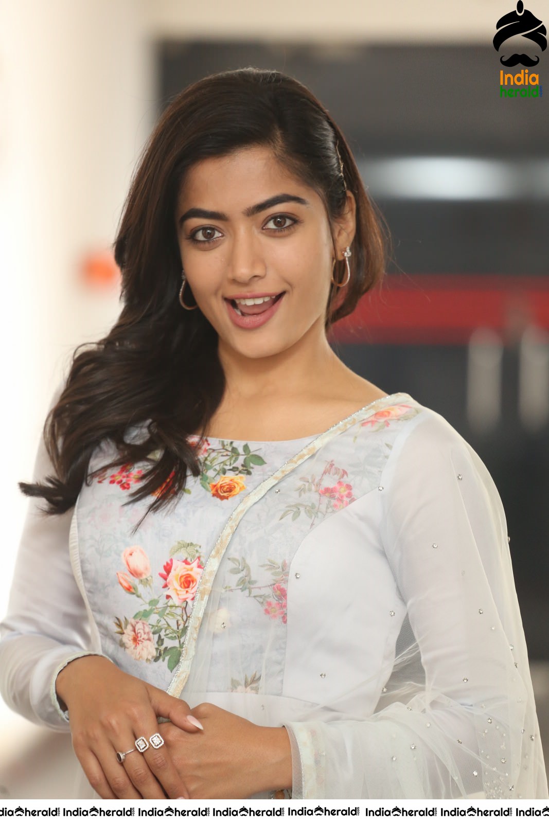 Rashmika Mandanna Looking Angelic in White Set 2