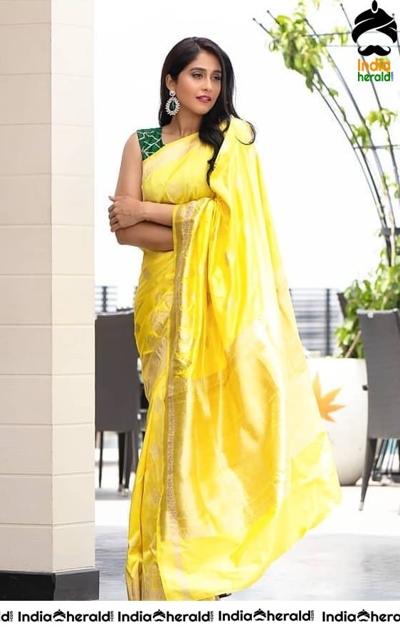 Regina Cassandra Latest Hot Photos in Saree and Sleeveless Blouse