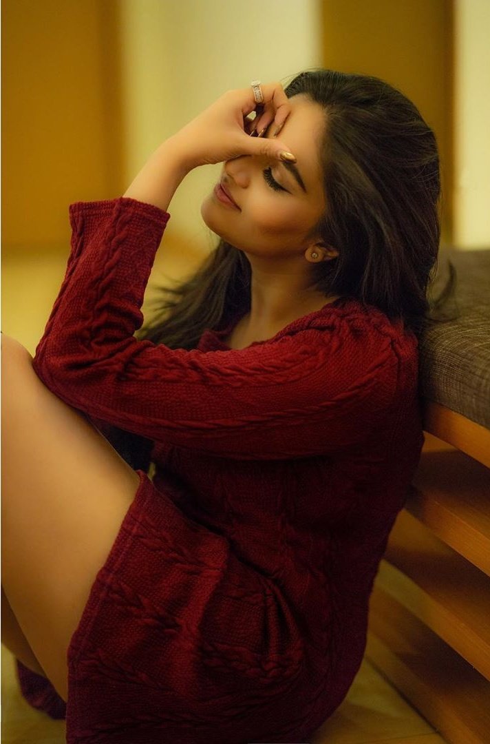 Sree Mukhi Sizzling In Red Hot Photoshoot