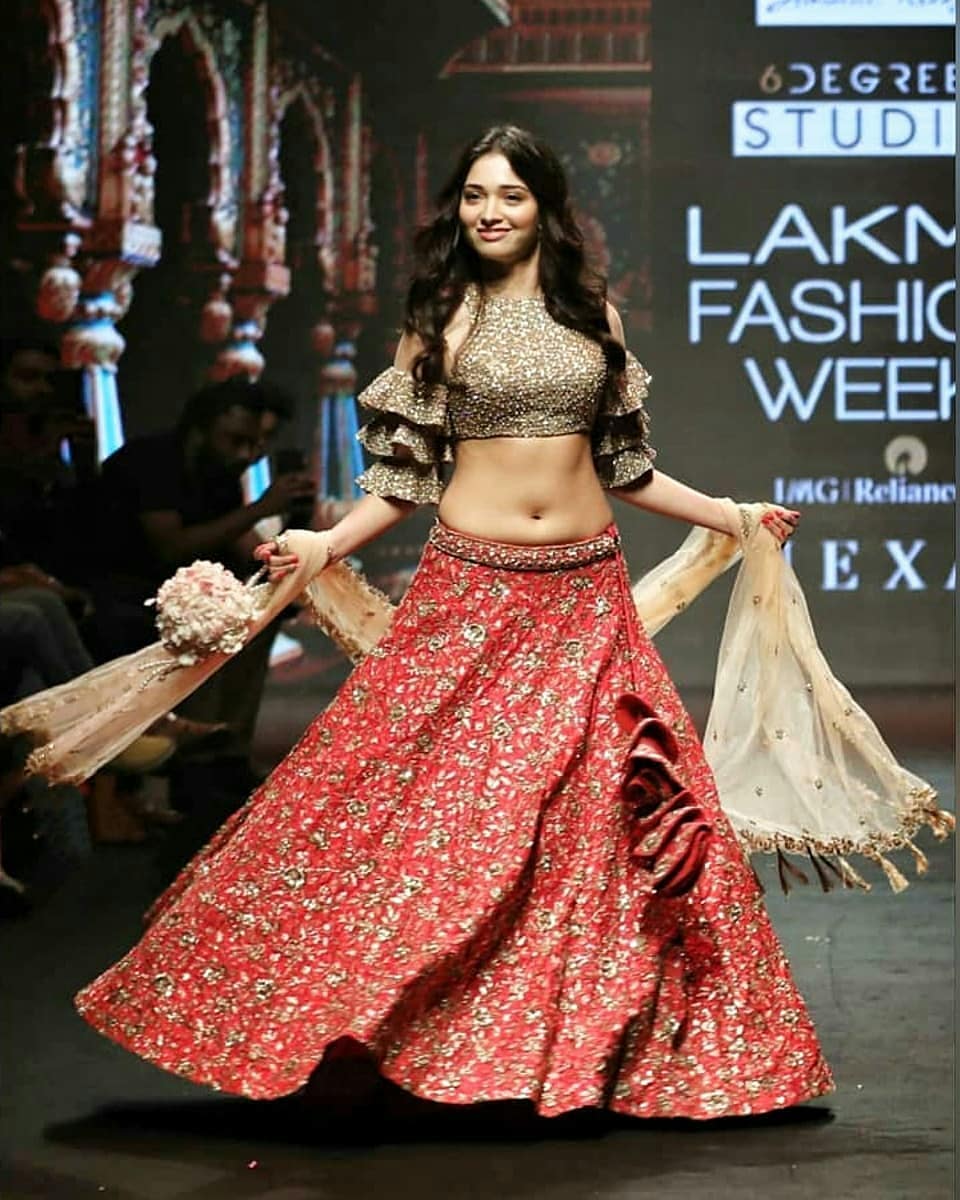 Tamannaah Hot At Lakme Fashion Week Show