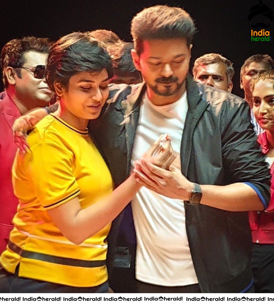 Unseen Photos of Indhuja Celebrating her Birthday at Bigil Shooting Spot with Vijay and AR Rahman