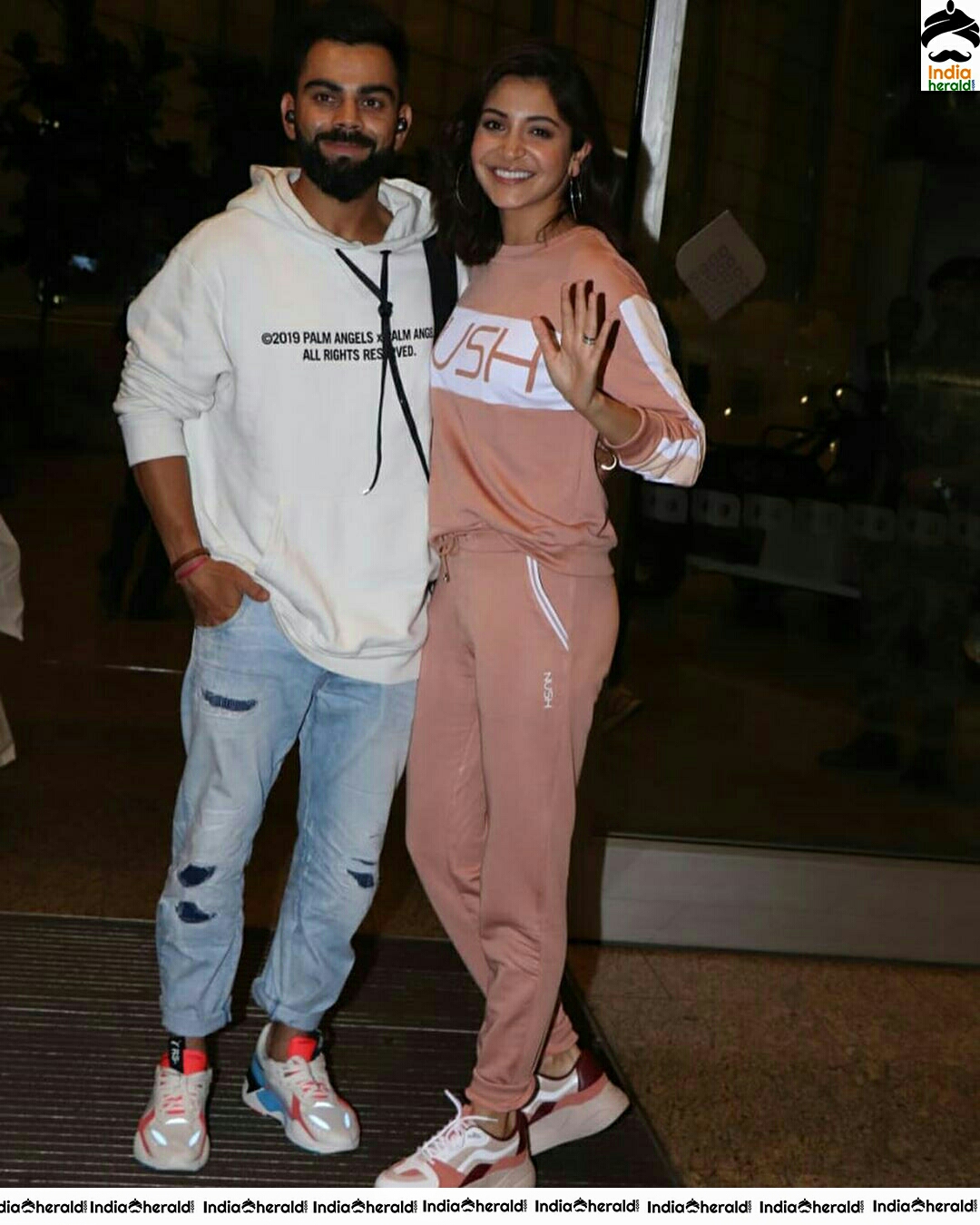 Virushka Spotted Together At Mumbai Airport