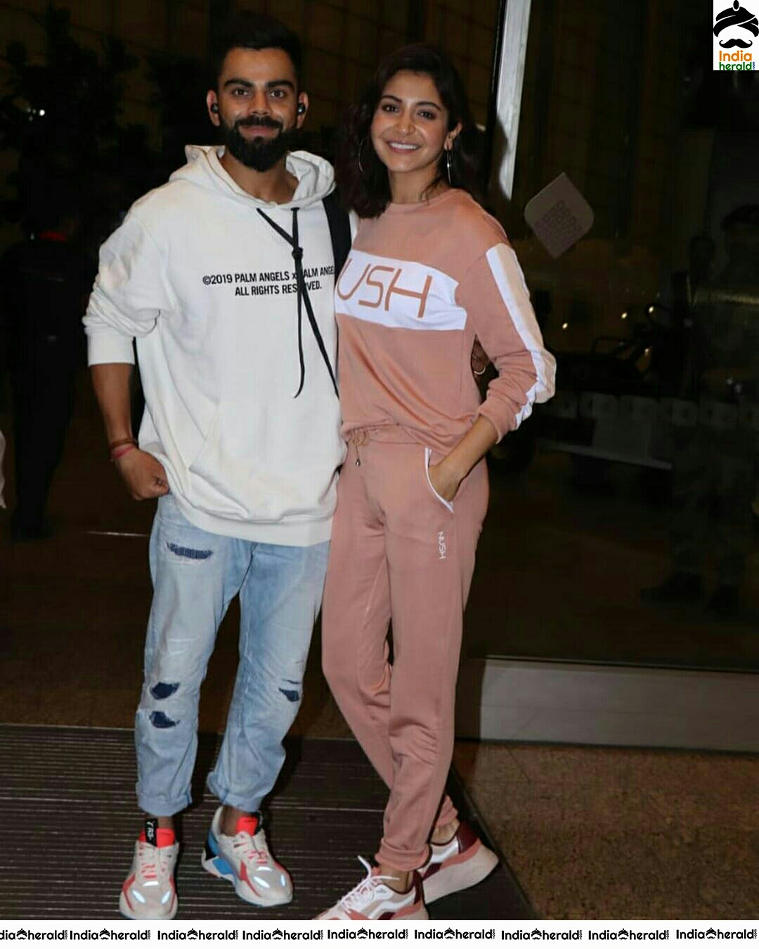 Virushka Spotted Together At Mumbai Airport