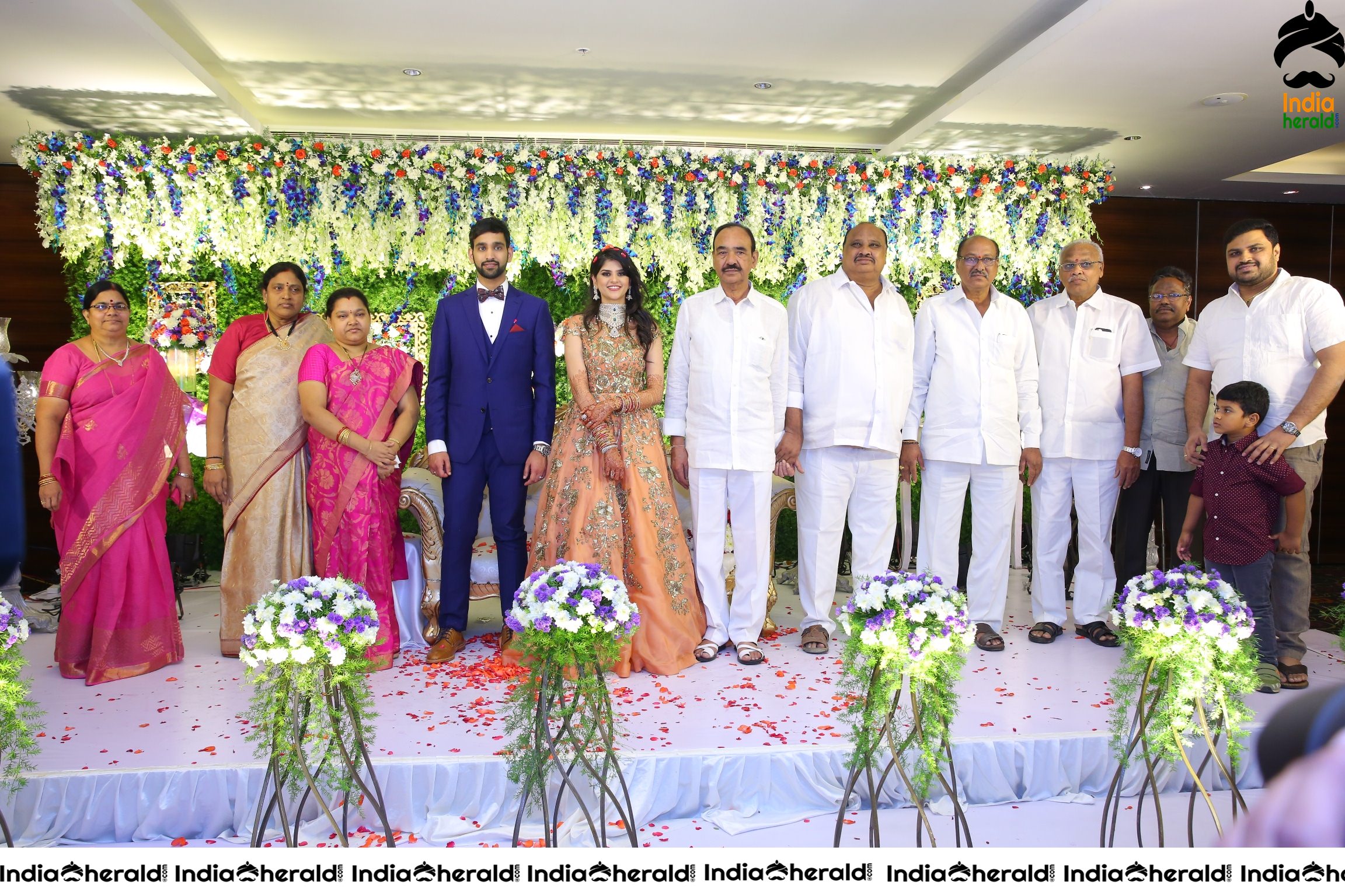 Actor Krishna Raju Family Wedding Photos Set 4