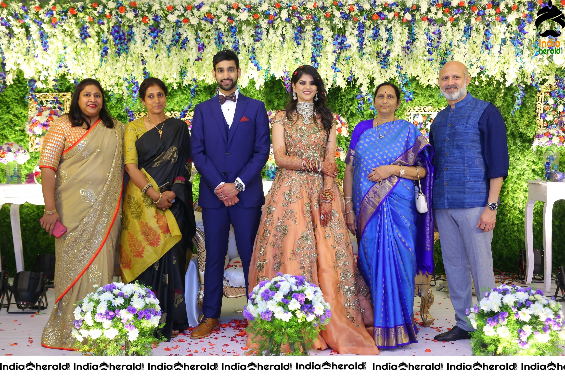 Actor Krishna Raju Family Wedding Photos Set 4