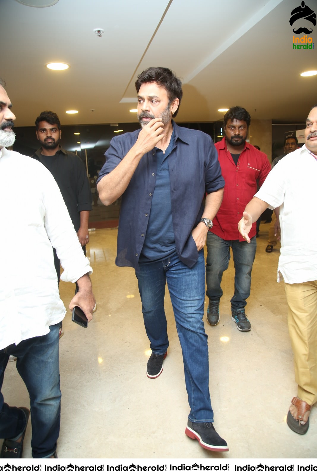 Actor Victory Venkatesh Stylish Entry at Mismatch Event