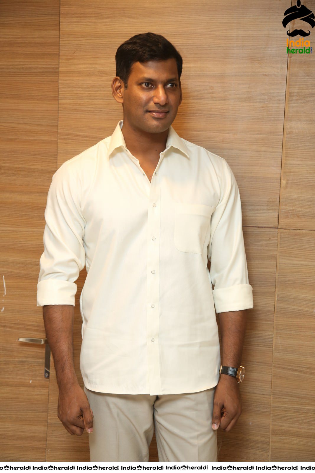 Actor Vishal Latest Stills from Action Press Meet Set 2