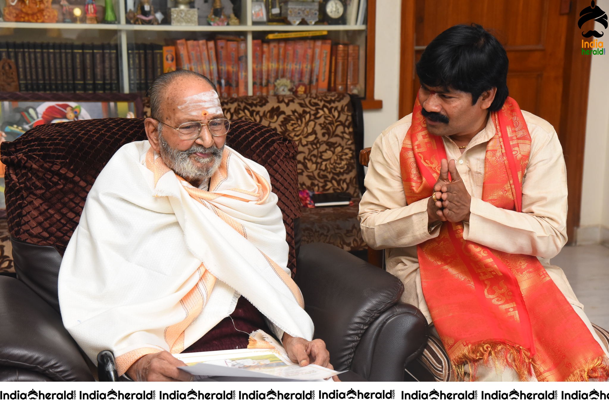 Amma Nanna Guruvu Shathaka Padyarchana Poster launched by K Viswanath Set 2