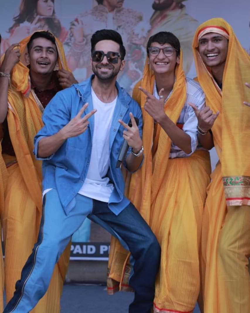 Ayushmann Celebrates Dahi Handi At A College In Vadodara