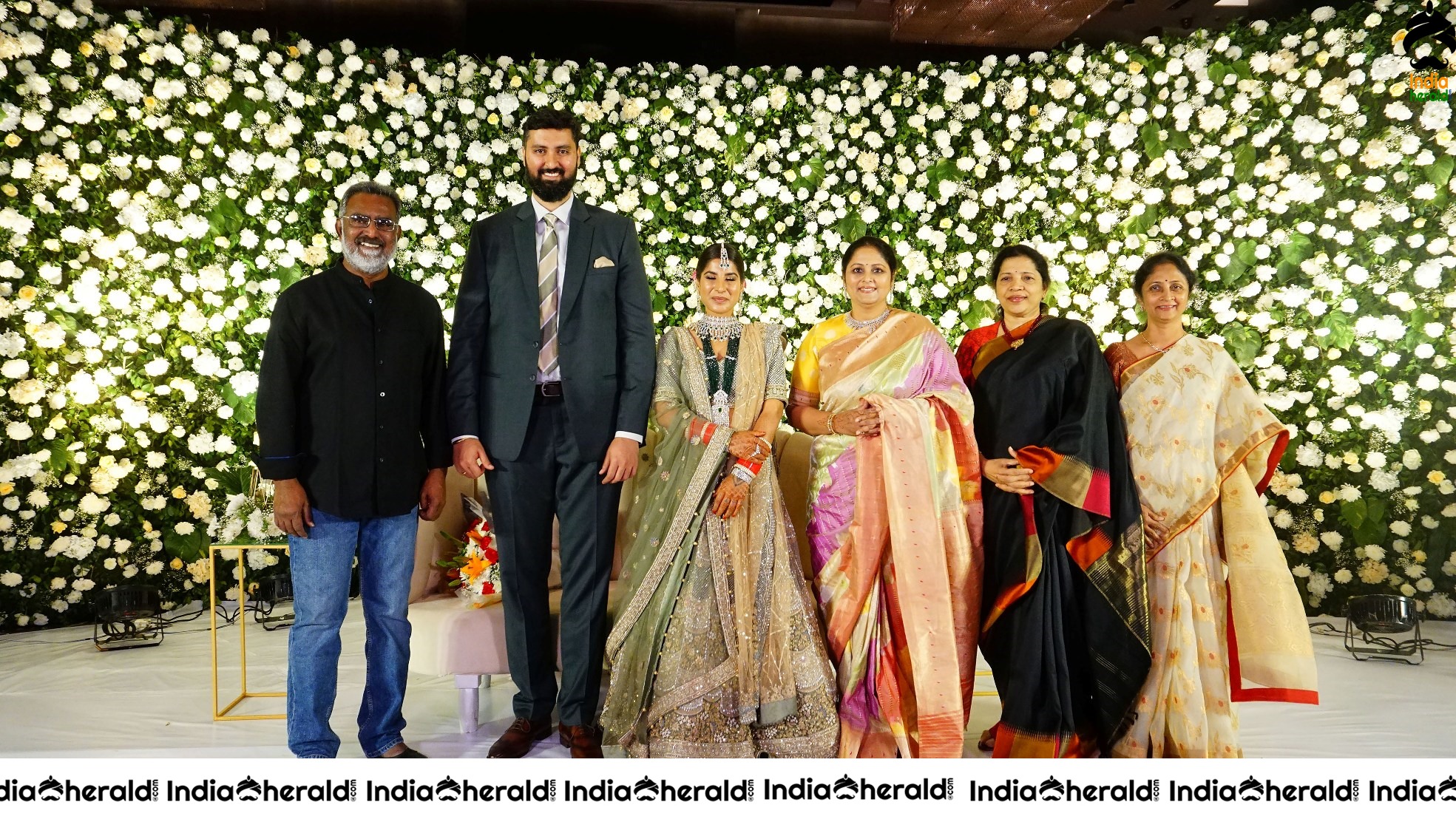 Jayasudha Kapoor Elder Son Wedding Reception Stage Photos Set 2