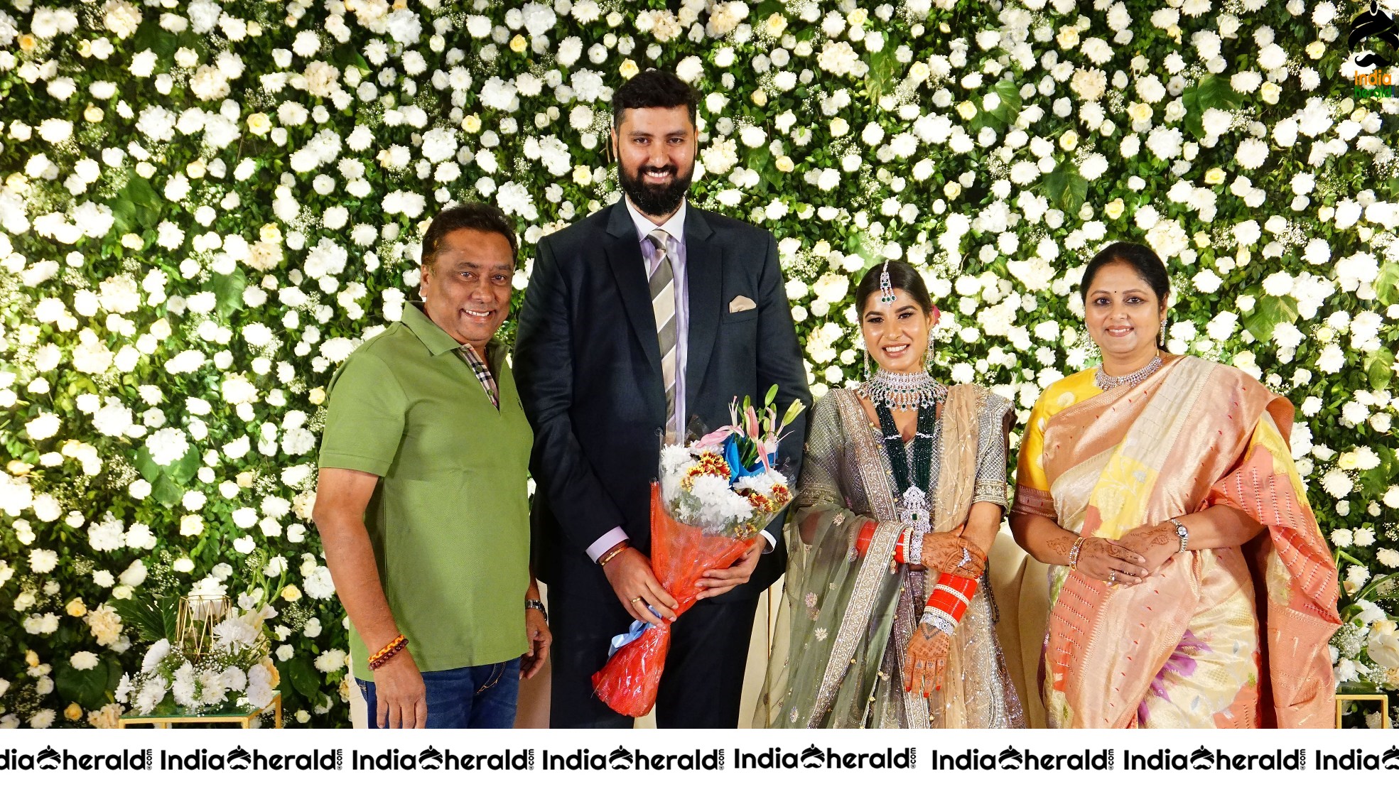 Jayasudha Kapoor Elder Son Wedding Reception Stage Photos Set 2