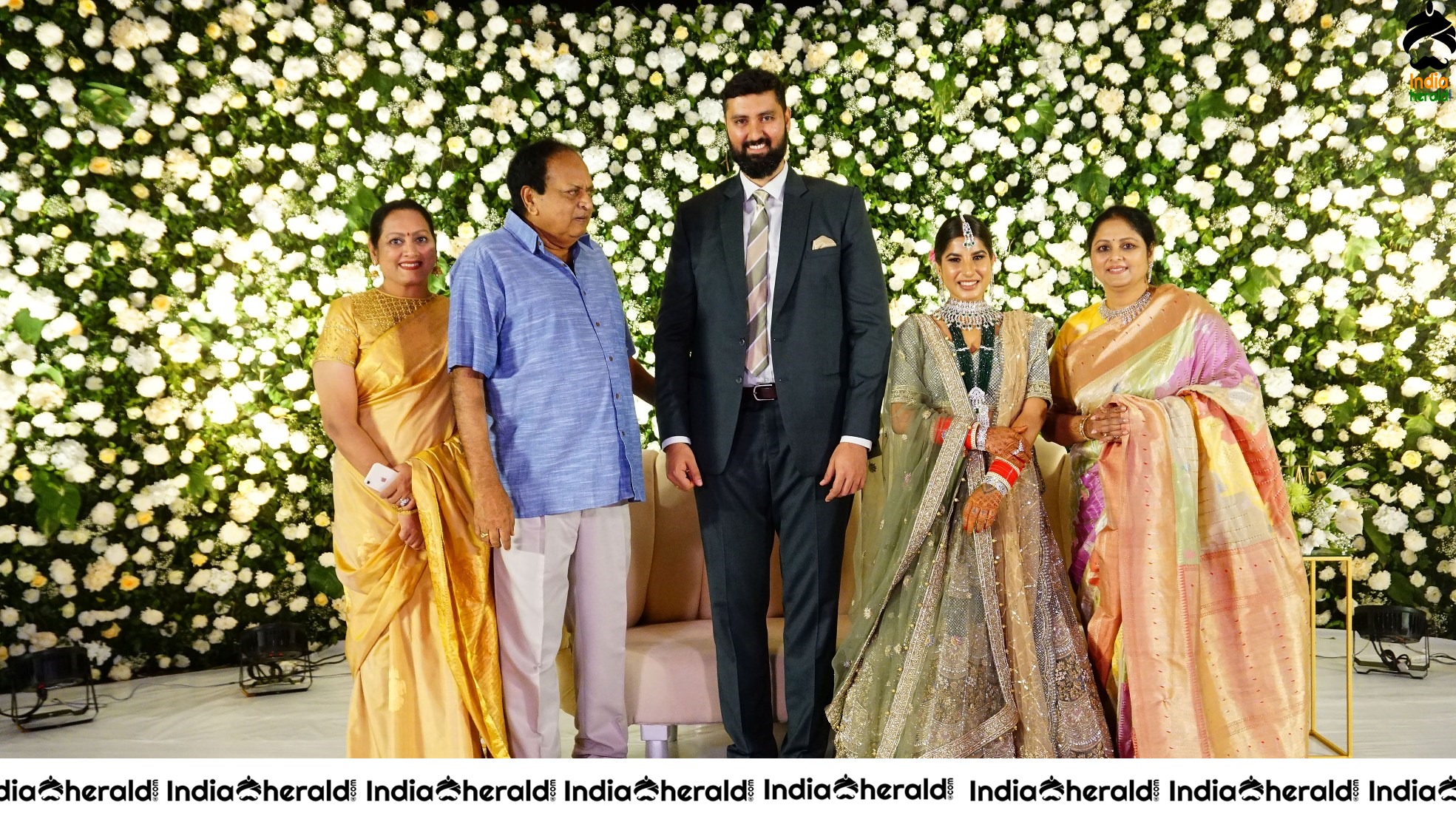 Jayasudha Kapoor Elder Son Wedding Reception Stage Photos Set 2