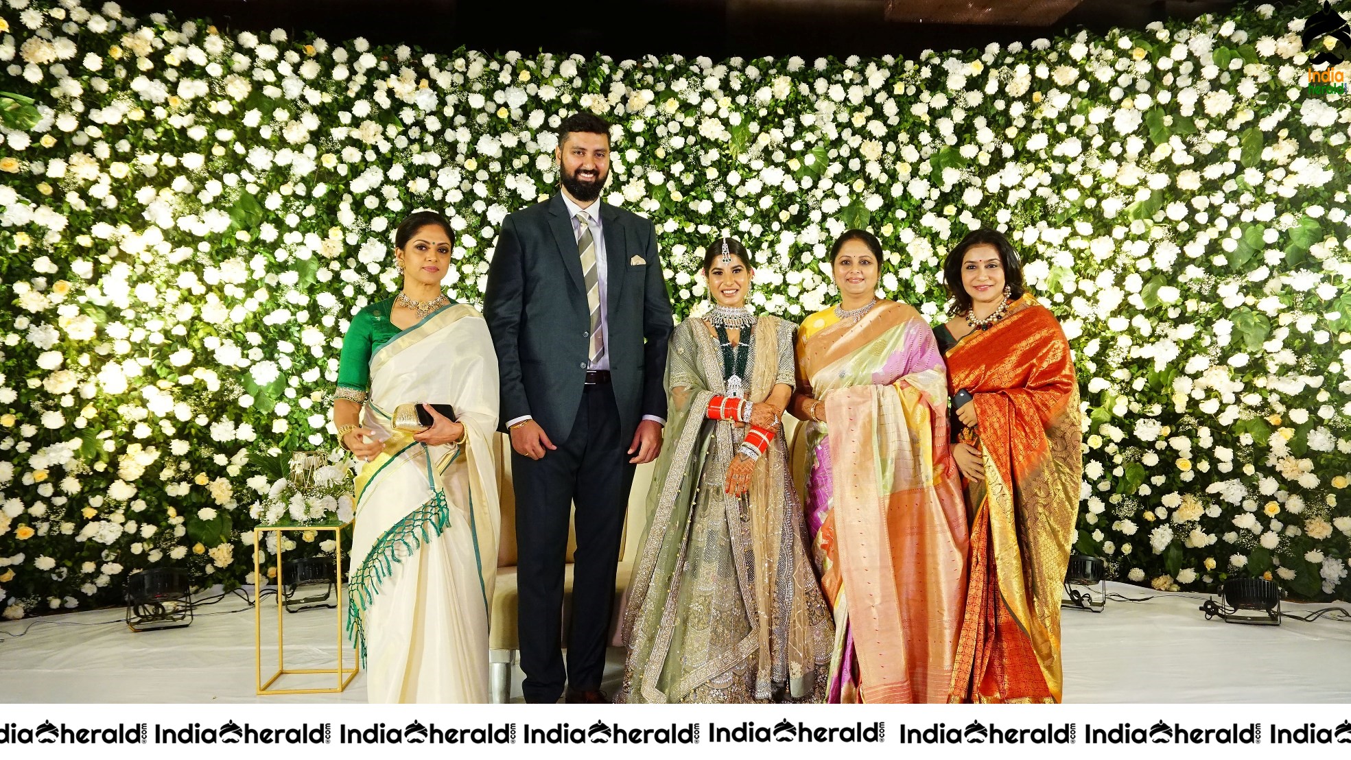 Jayasudha Kapoor Elder Son Wedding Reception Stage Photos Set 2