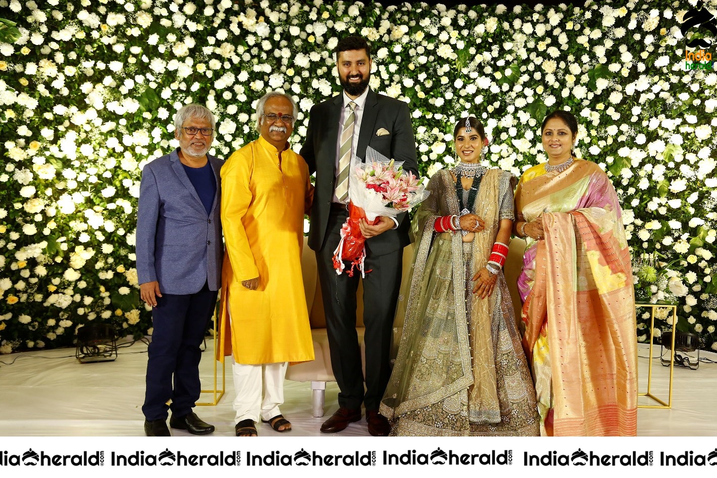 Jayasudha Kapoor Elder Son Wedding Reception Stage Photos Set 2