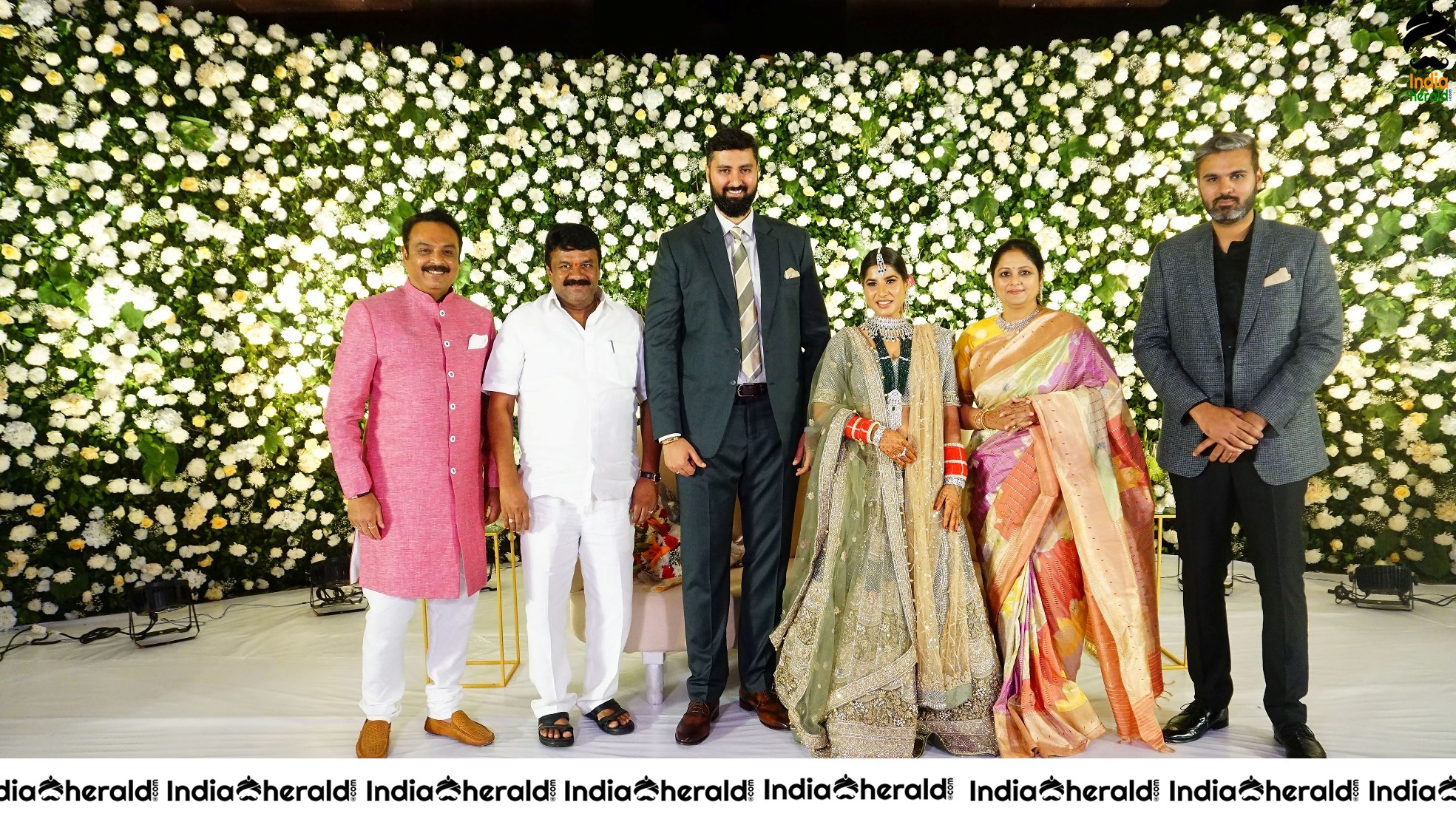 Jayasudha Kapoor Elder Son Wedding Reception Stage Photos Set 3